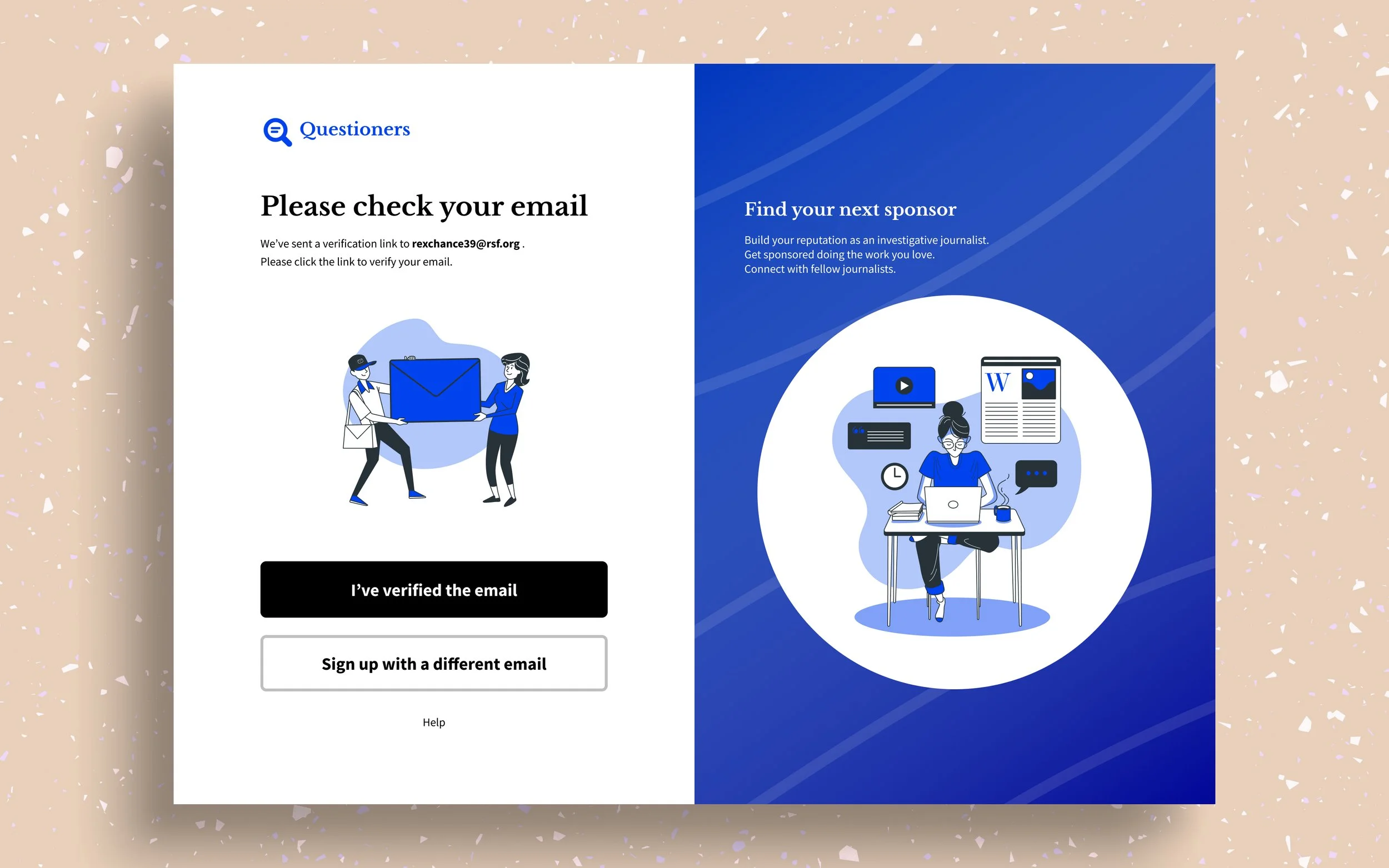 Email verification