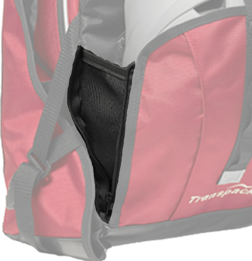 Zipper Gusset Opens to accommodate a helmet