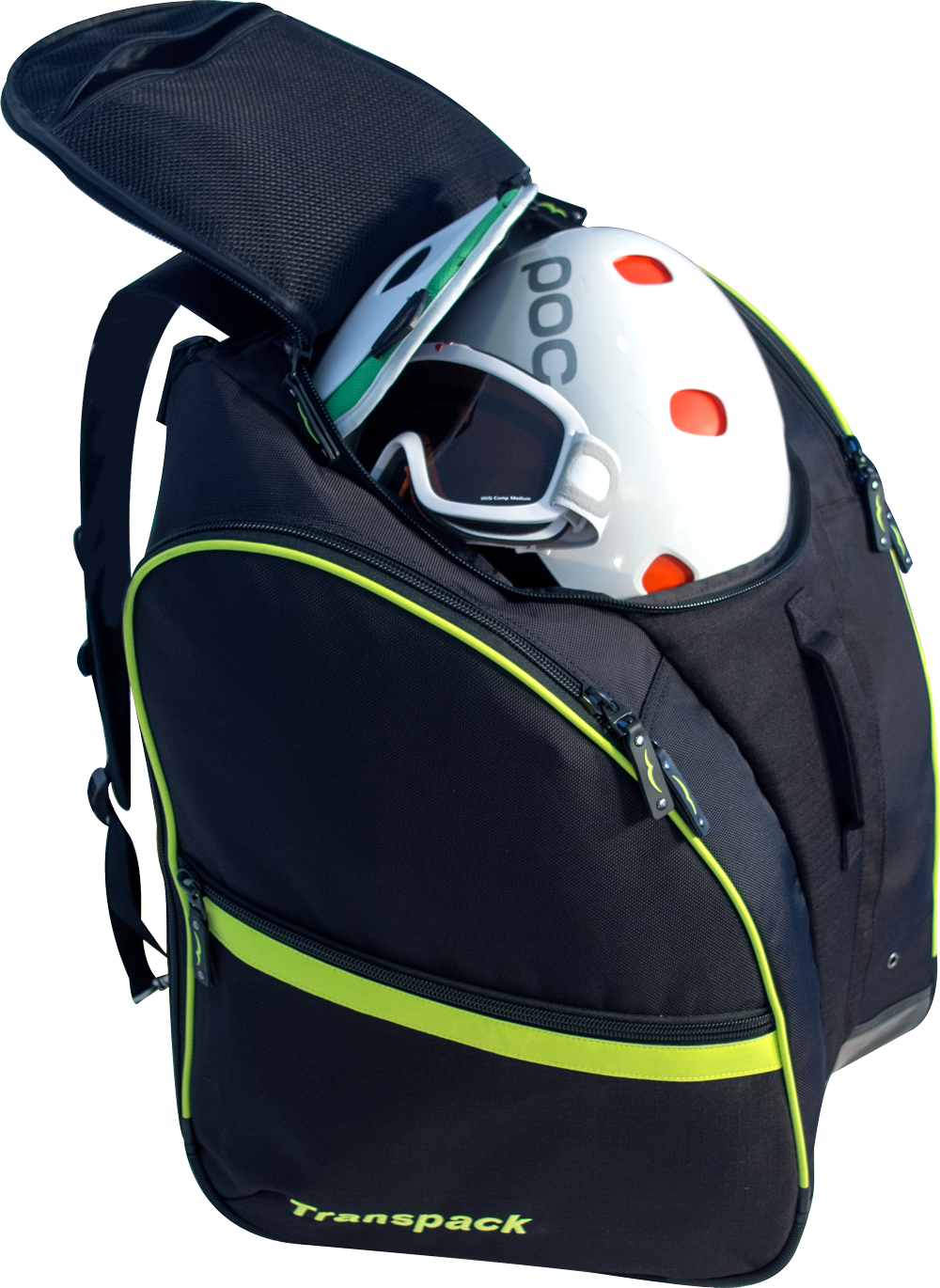 Inner compartment fits your helmet, goggles, and all your other protective gear