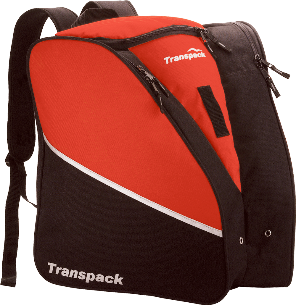 Transpack Edge Junior Kids Ski Snowboarding Boot Helmet Gear Backpack Red 