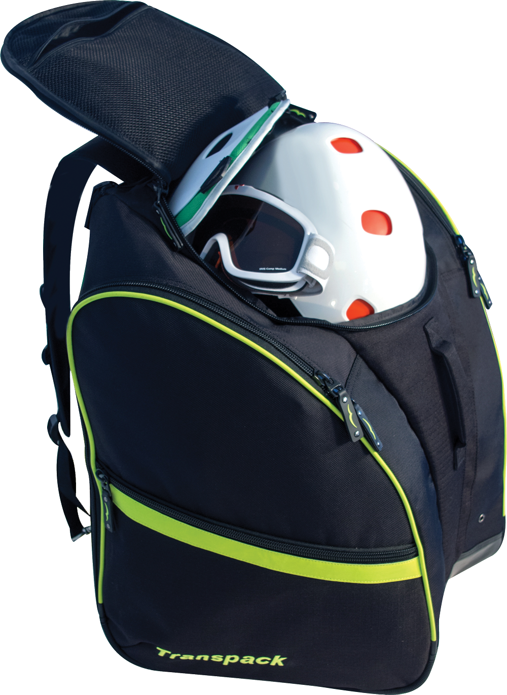 Inner compartment fits your helmet, goggles, and all your other protective gear