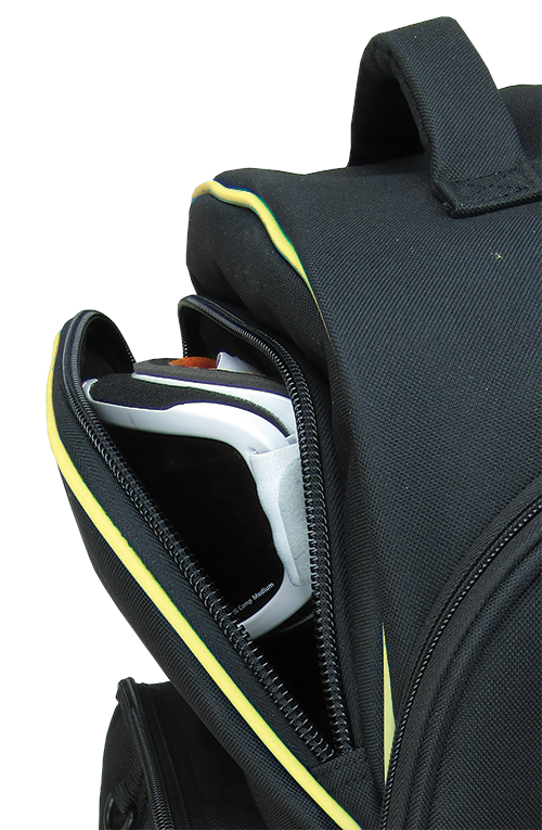 Fleece padded goggle pocket