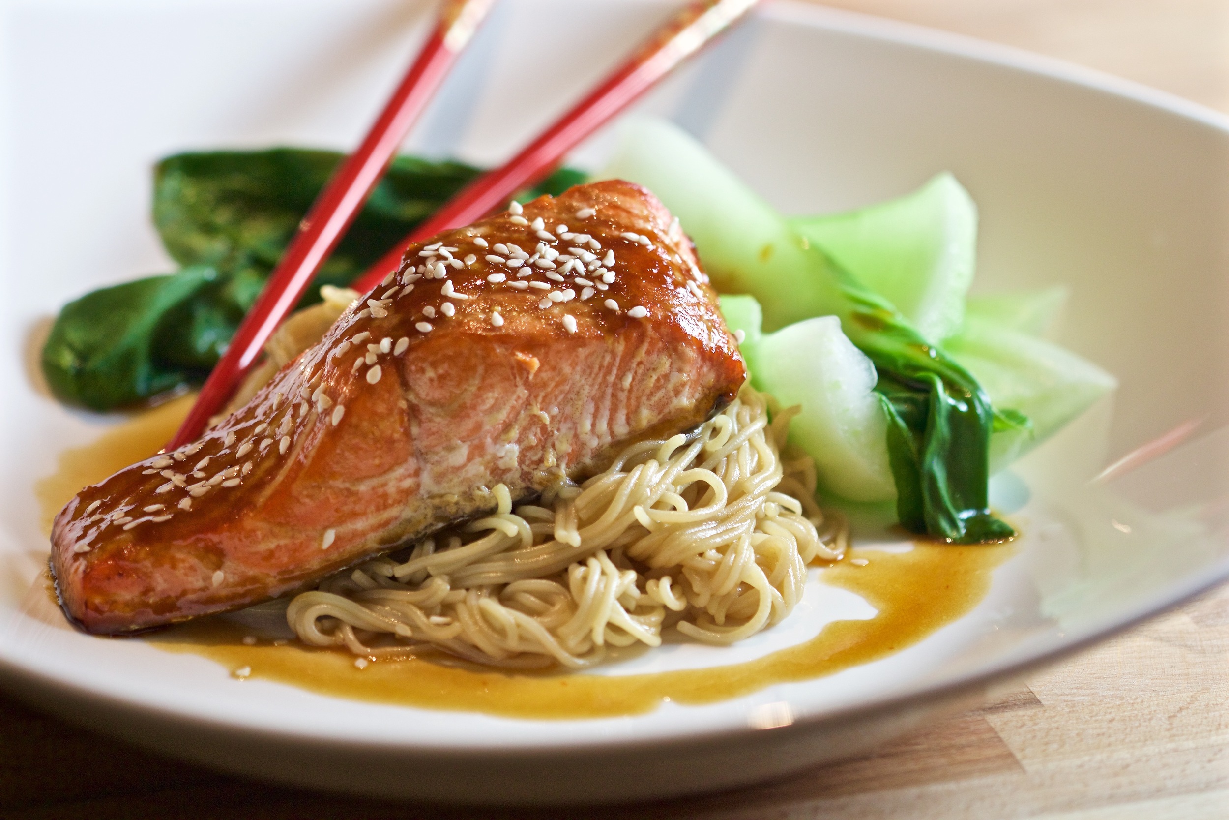 Sockeye Salmon with Soy Sauce Glaze — Land of Noms