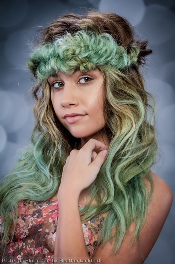 Color/Style by Heather Lankford. Make Up by Sarah Alvarado. What a perfect SEA-CREATURE! 