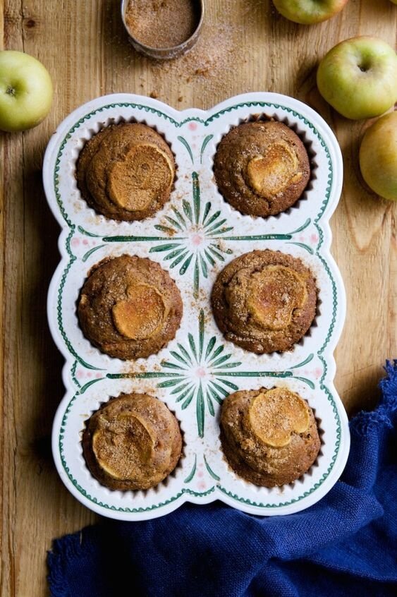 Salted Caramel Apple Muffins, Camille Styles