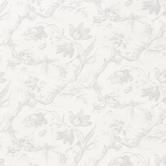 Schumacher Toile de Fleurs Wallpaper