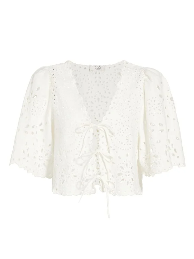 Eyelet Top