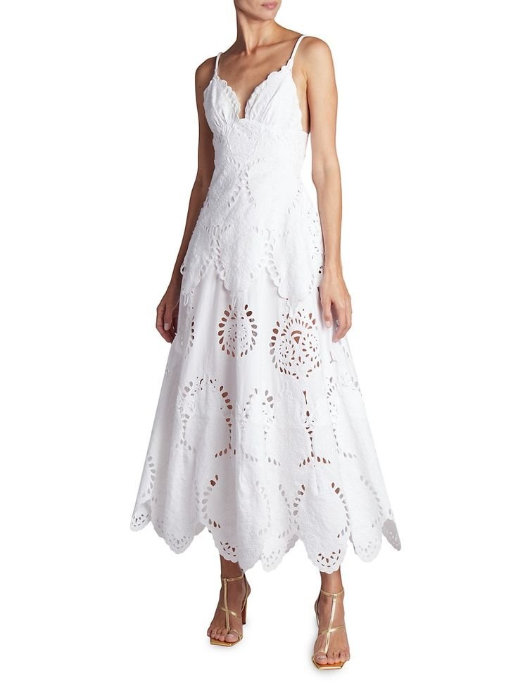 White Eyelet Dress