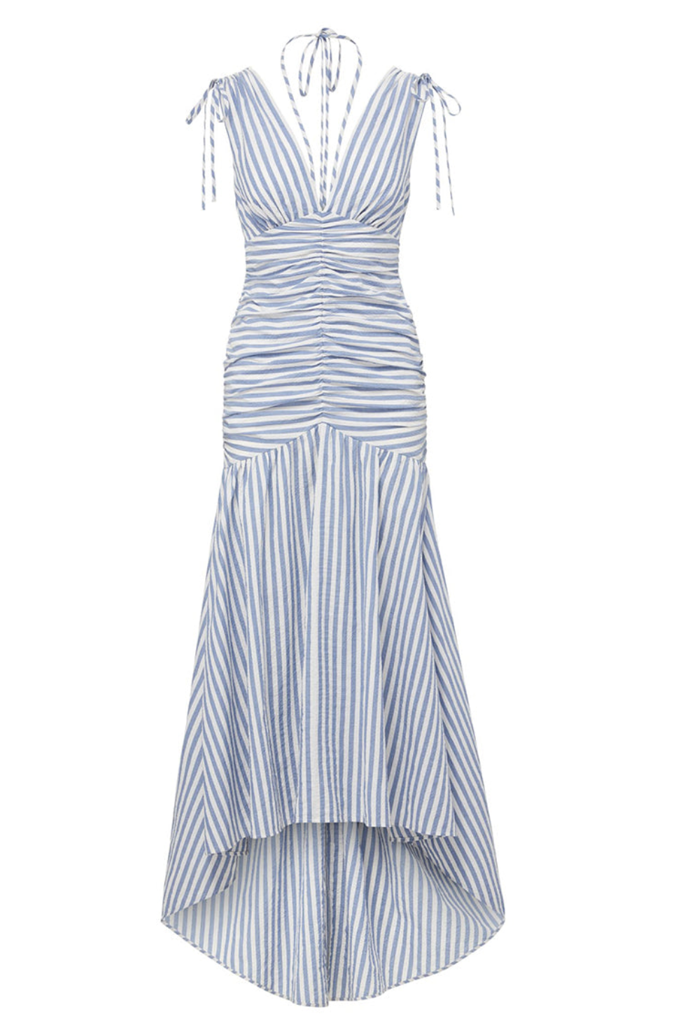 Blue and White Maxi Dress
