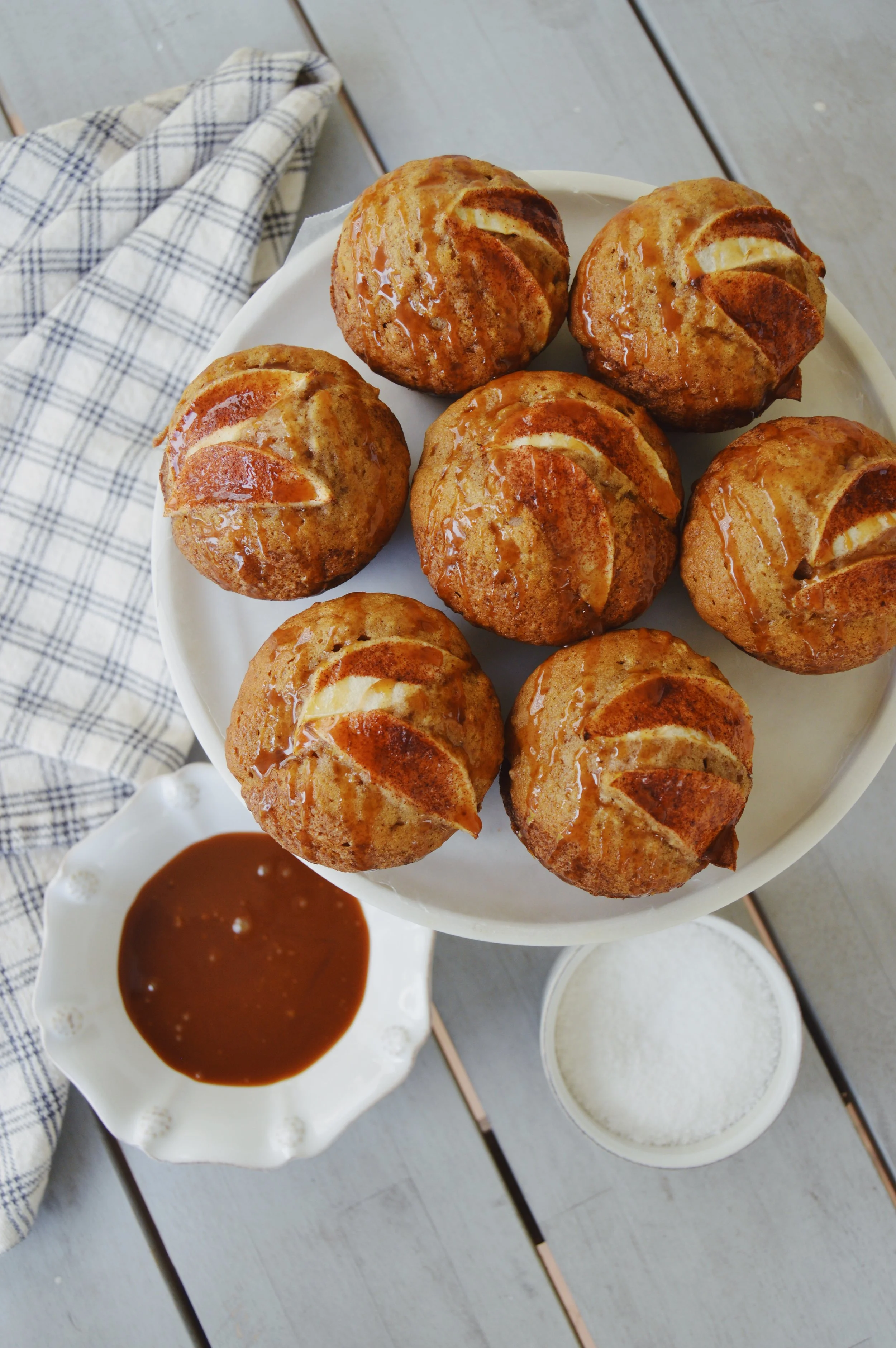 Salted Caramel Apple Muffins