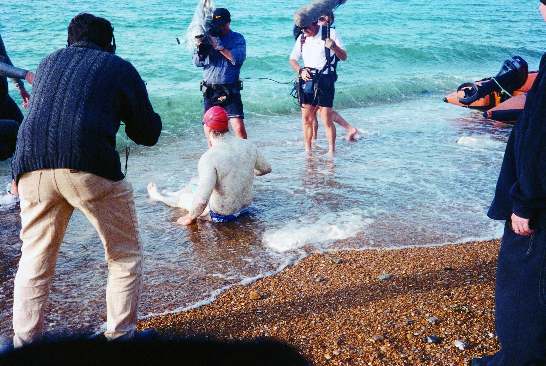 English Channel swim 1998