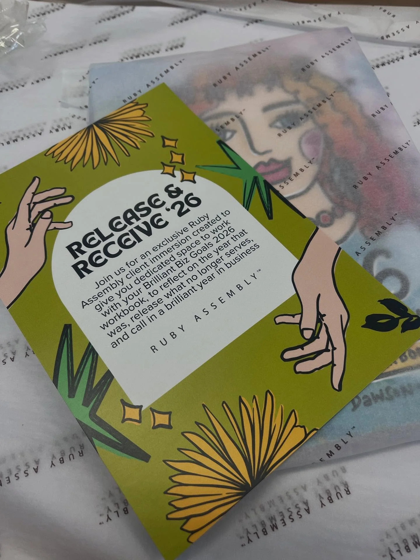 RELEASE and RECEIVE: Rather than rush into a harried Christmas Party, #RubyAssembly have curated a special day for our clients in late January; a Release and Receive event providing the spaciousness, tools and experts to curate an intentional 2026 #b