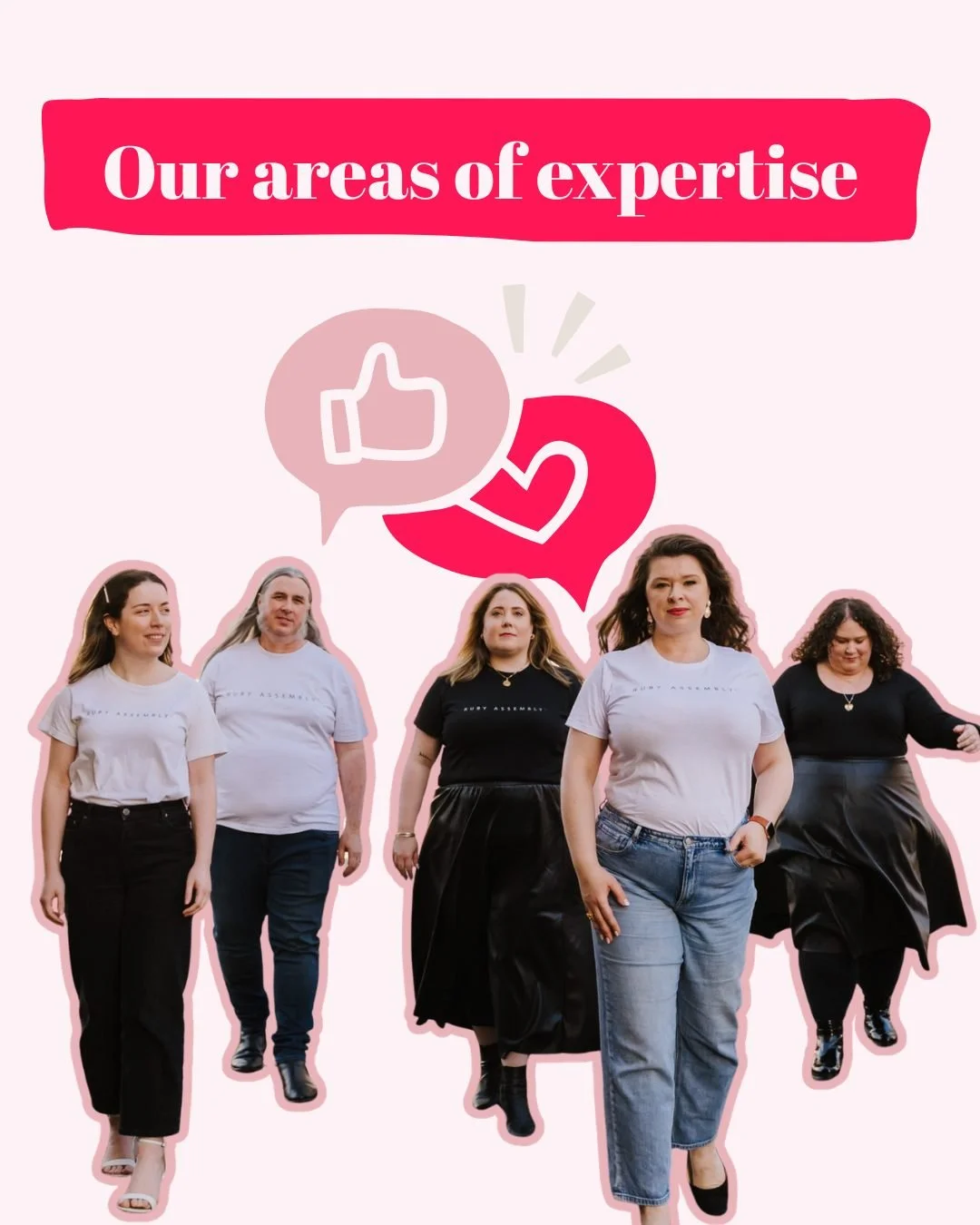 OUR AREAS OF EXPERTISE: At Ruby Assembly, we're more than a social media agency, we're Australia's complex professional services marketers and we're unique in our skillset.

Our areas of deep knowledge include:

⚖️Law
🩹Allied Health
🏘️Real Estate a