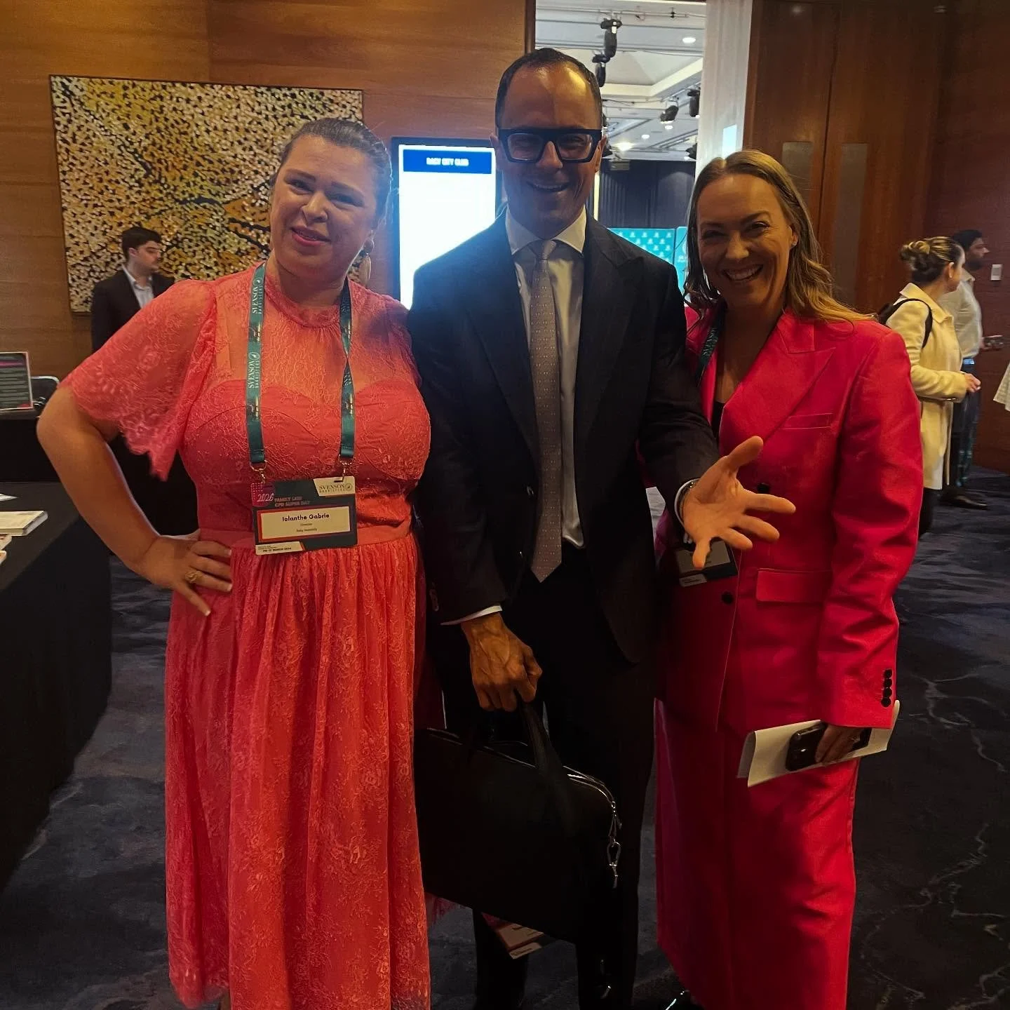 ON FRIDAYS WE WEAR PINK! To say we&rsquo;re amped about the sell-out #FamilyLaw CPD Day by @svenson_barristers is an understatement. A spicy day of connection and learning awaits this buzzing crowd at @racvclub #Melbourne.