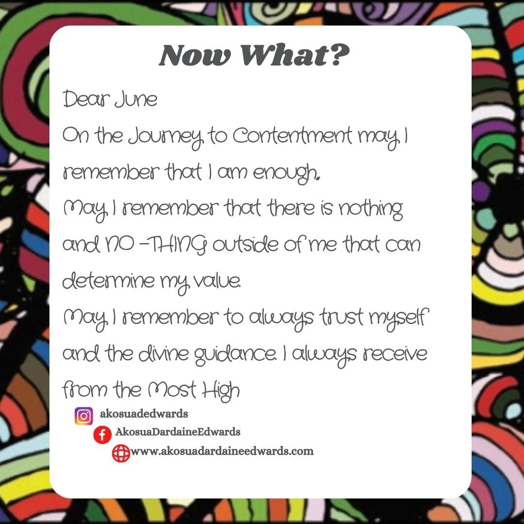 June is the Journey to Contentment 