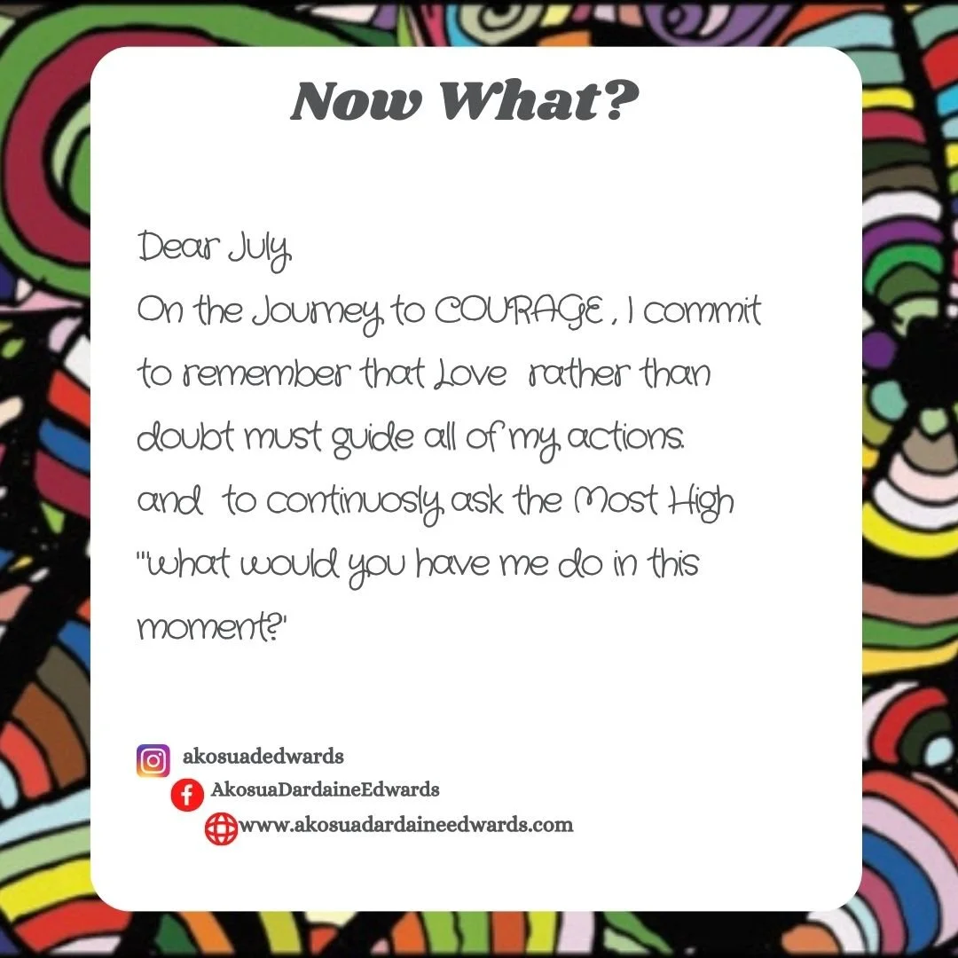 July is the Journey to Courage 