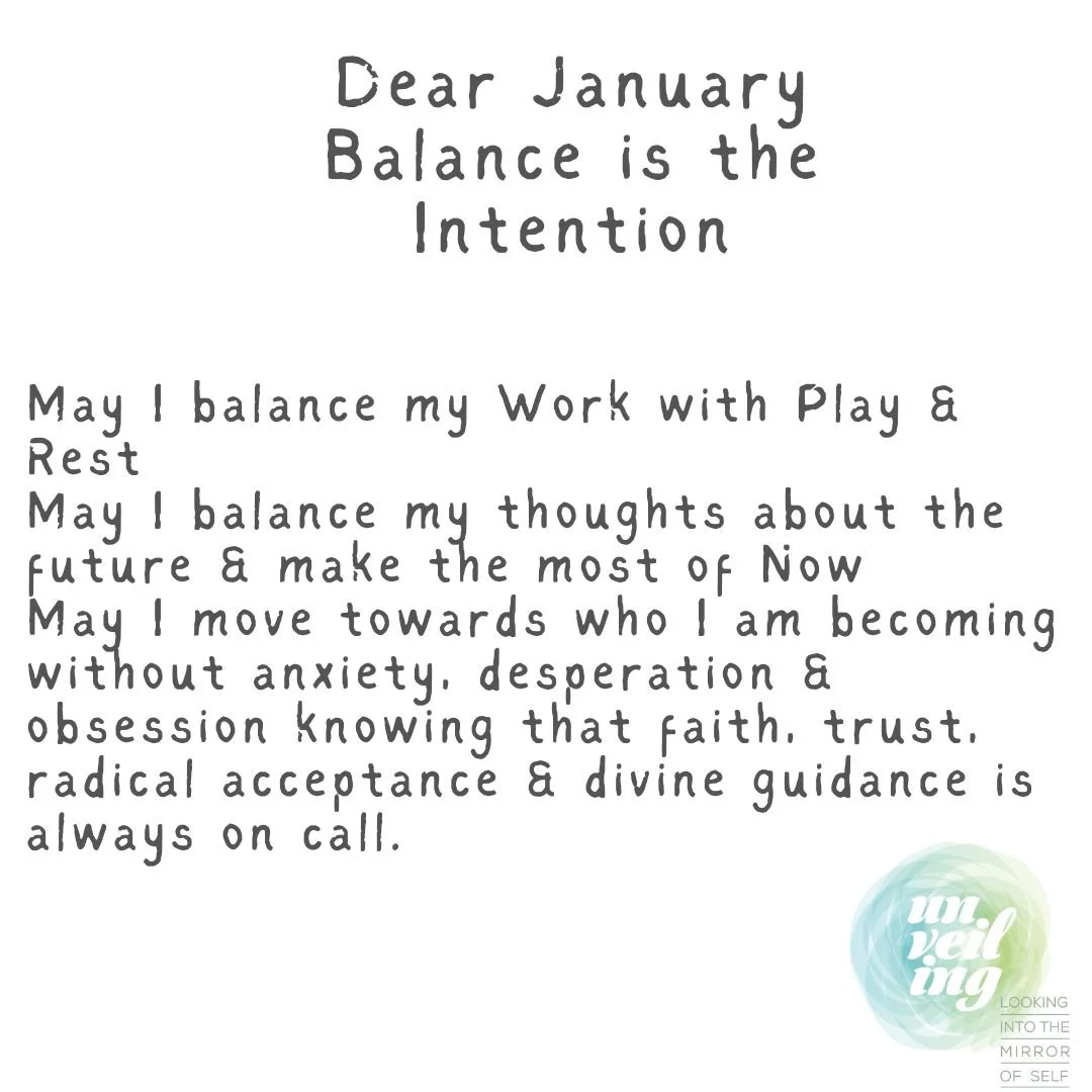 January's Intention is Balance