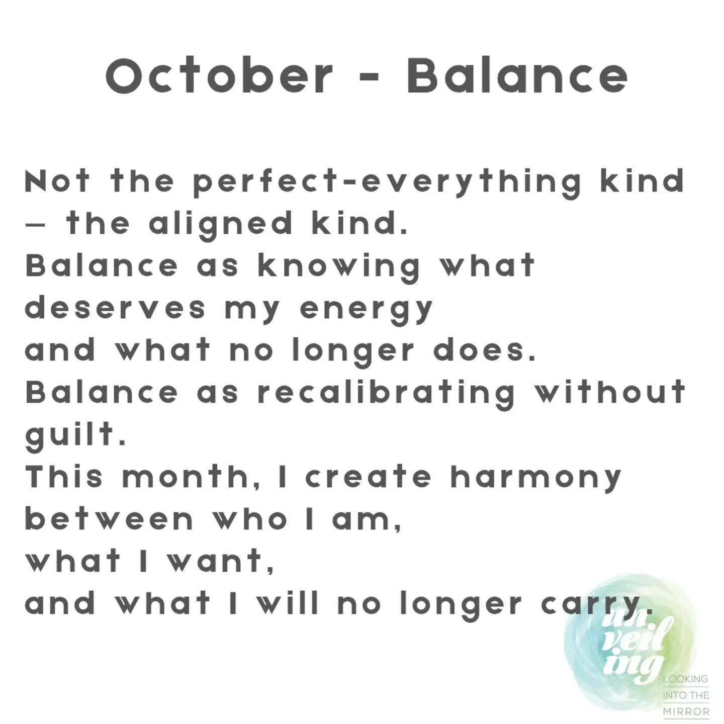 October - When the Scales Tip 