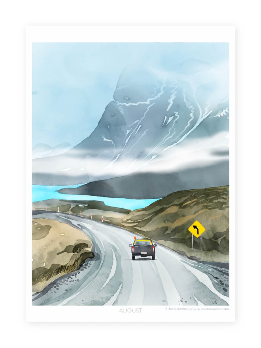 Augustbild des HOPPIRIGHT-Kalenders "Patagonia in Fall"