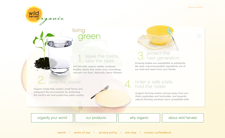 Wild Harvest Organics – Microsite