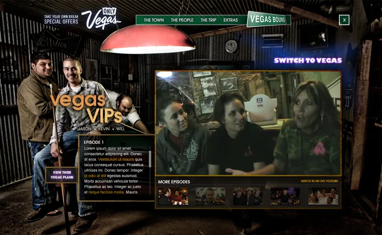 Vegasbound – Microsite