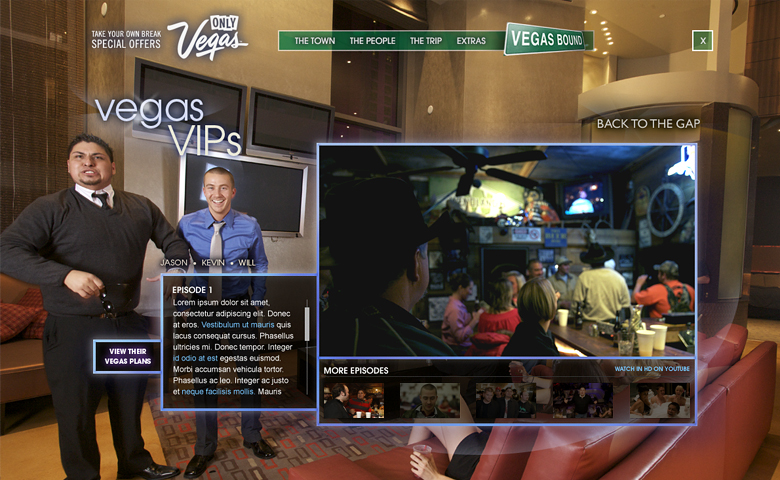 Vegasbound – Microsite