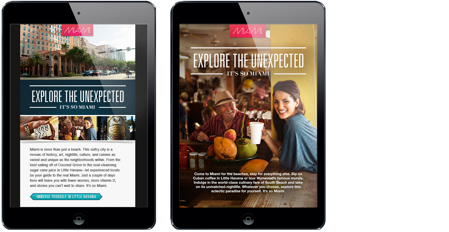 It's So Miami Campaign – Digital campaign executions