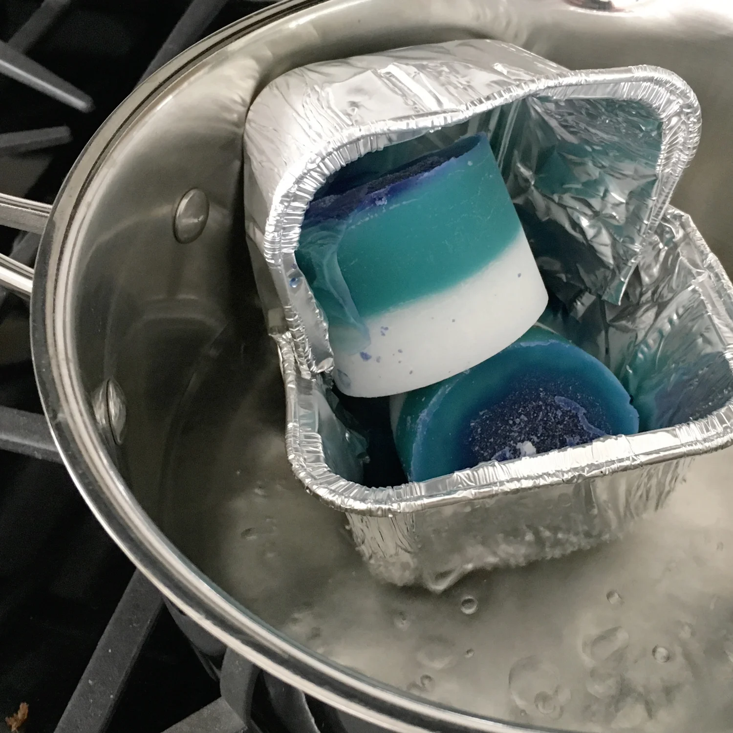 just melting some candles down...