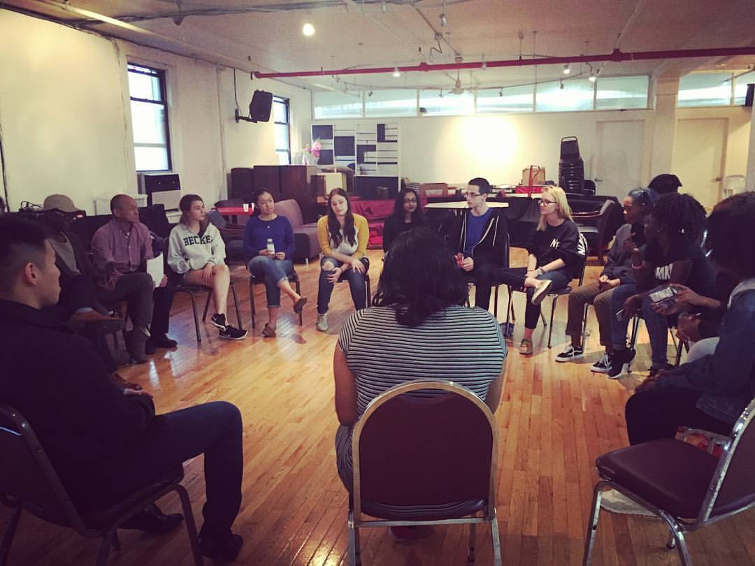 Bridgers enjoying a skill-building session at Project Reach, where they discussed the topics of Homophobia and Hetero-Sexism. 