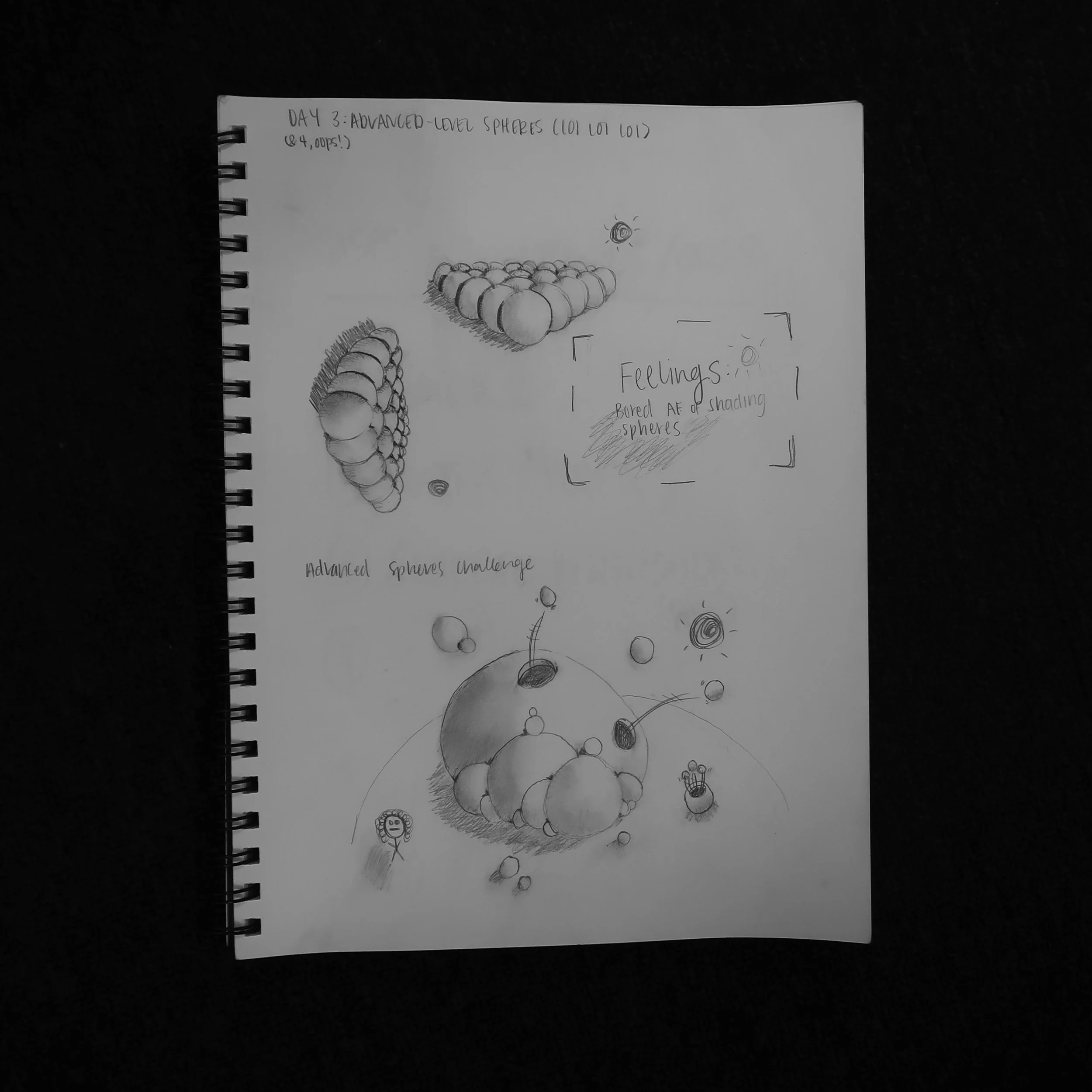 3 days in and I was already so, so bored of spheres.