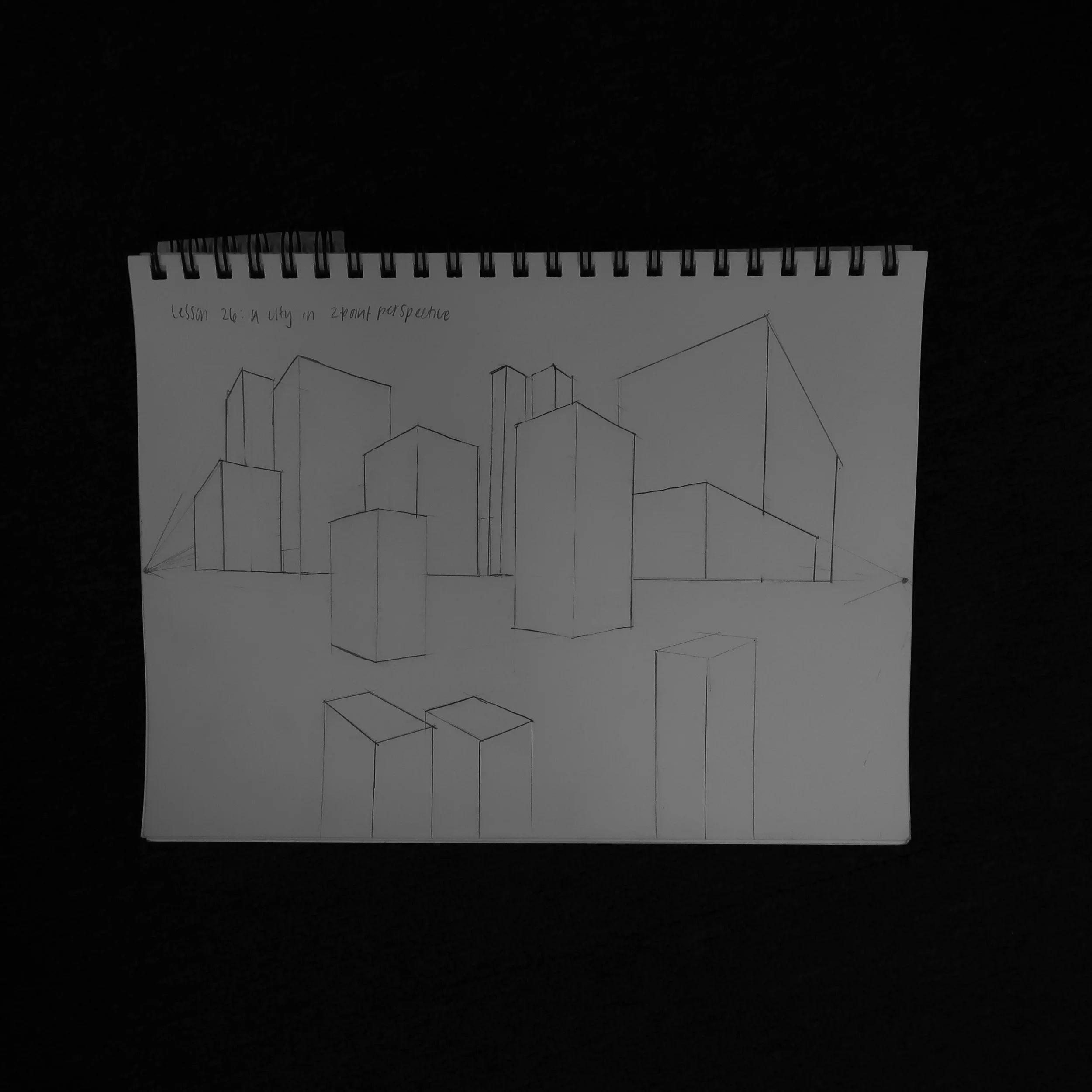 I didn't have it in me to do any sort of detail work on this 2-point skyline. I don't even have a good excuse. I just got bored.