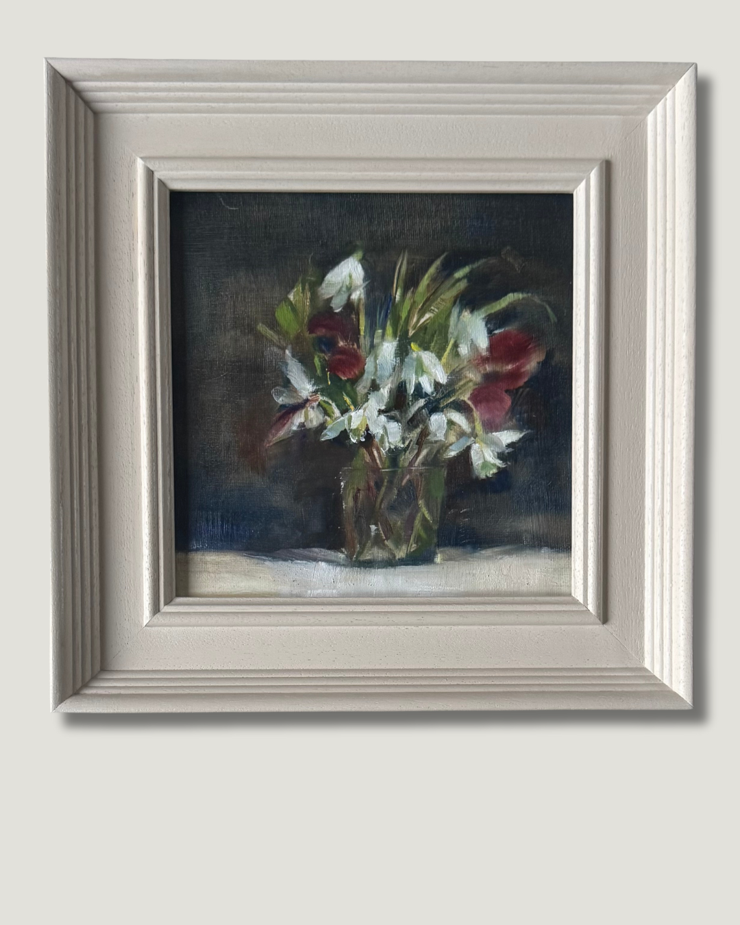 Snowdrops in a dark Corner