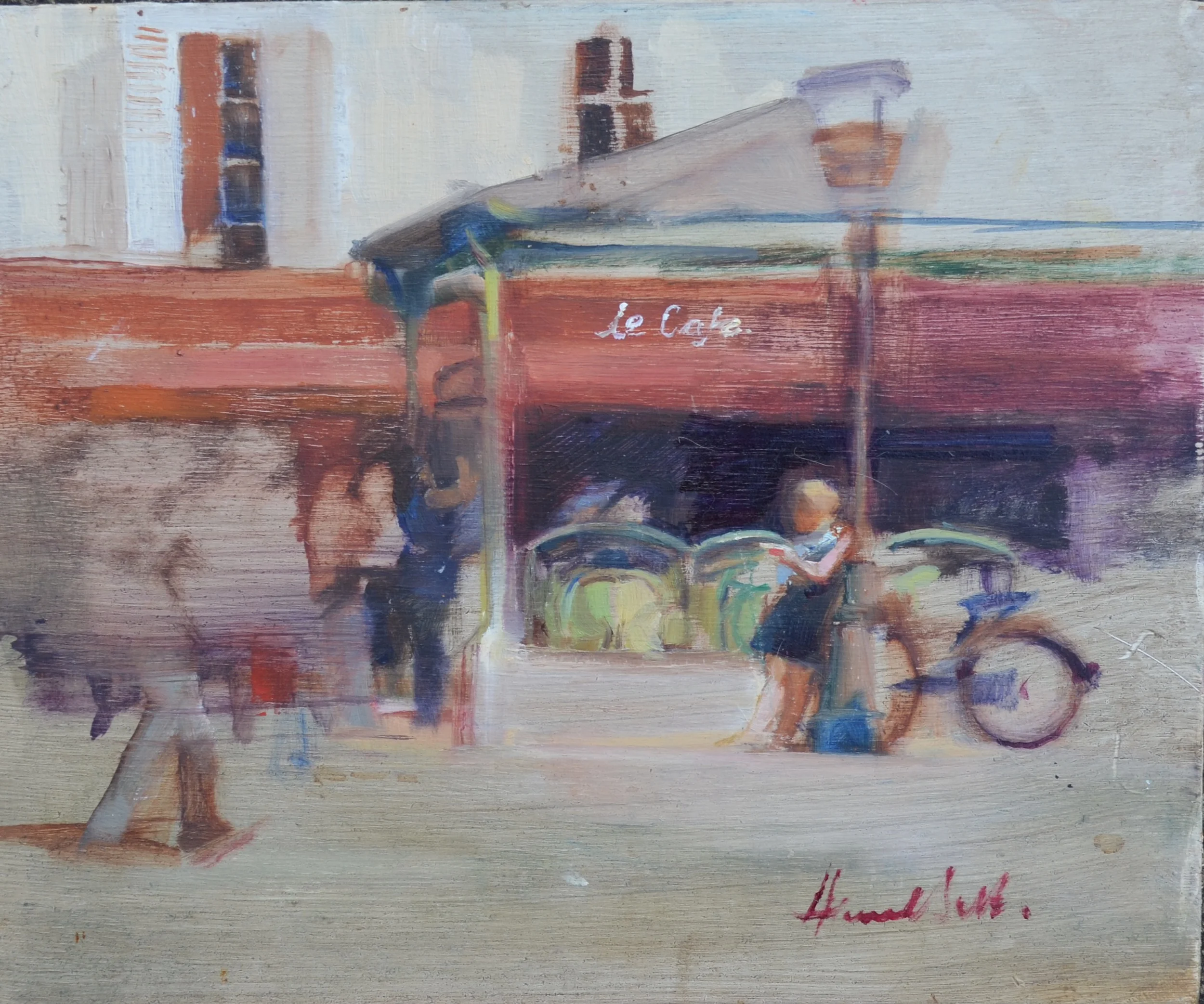 Quiet on a Busy Parisian Street