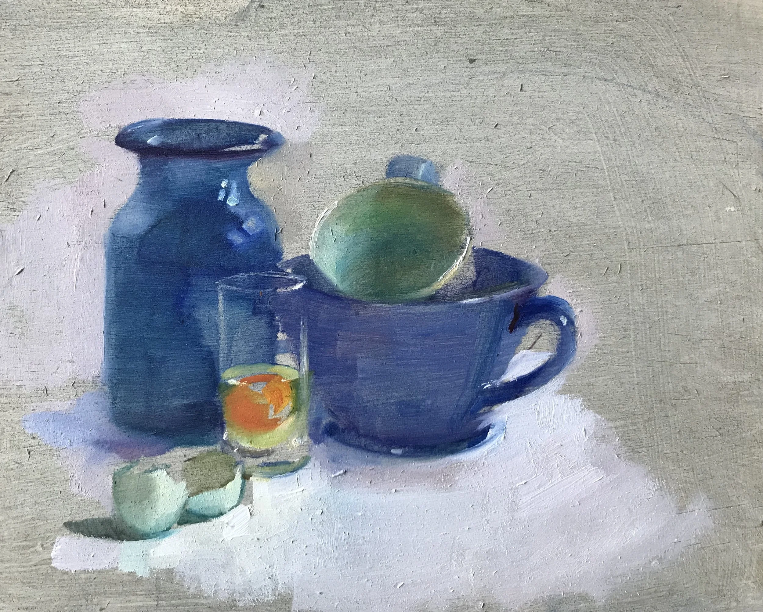 Study of Egg and Glass