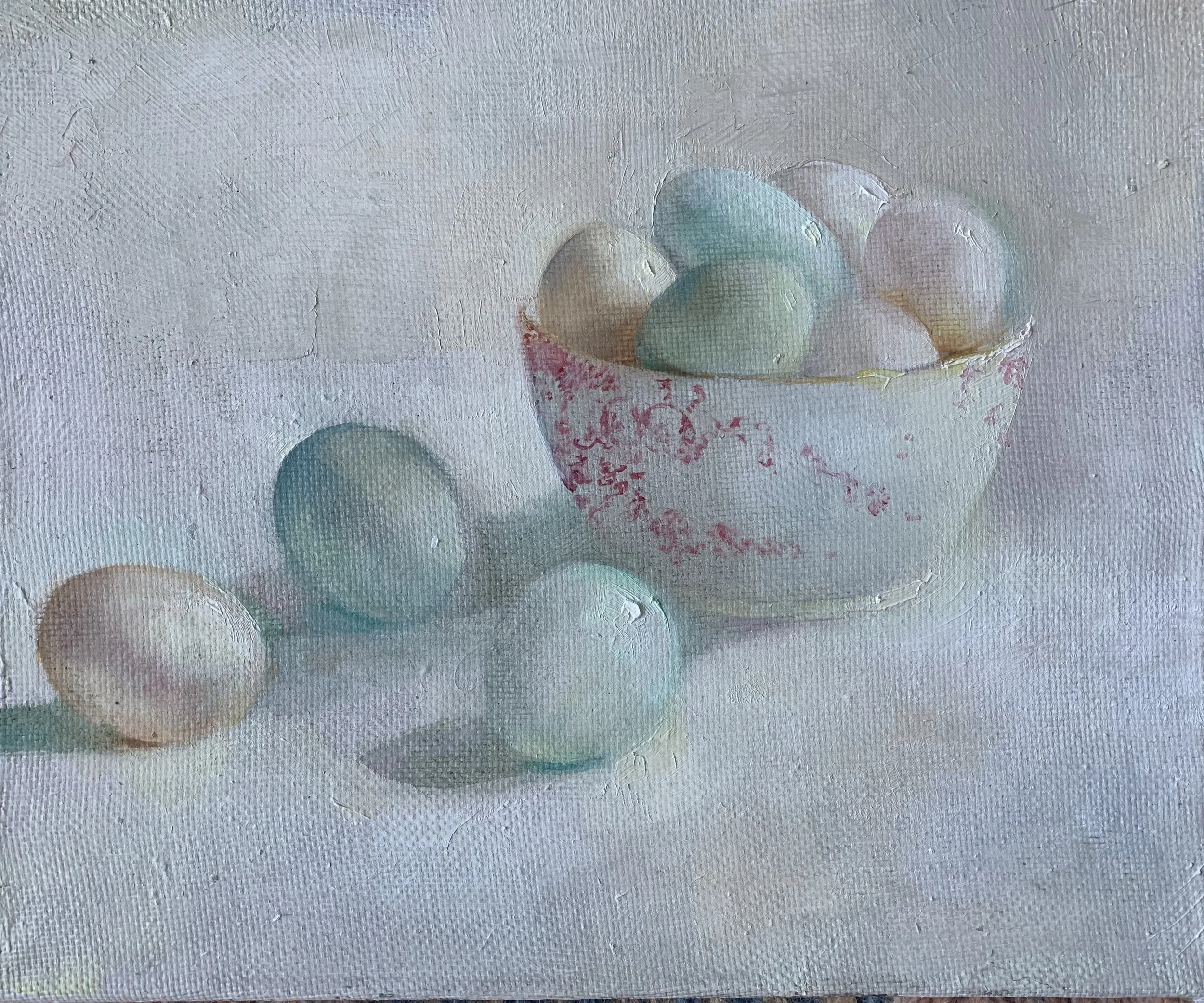 Selection of Eggs in Soft Light.