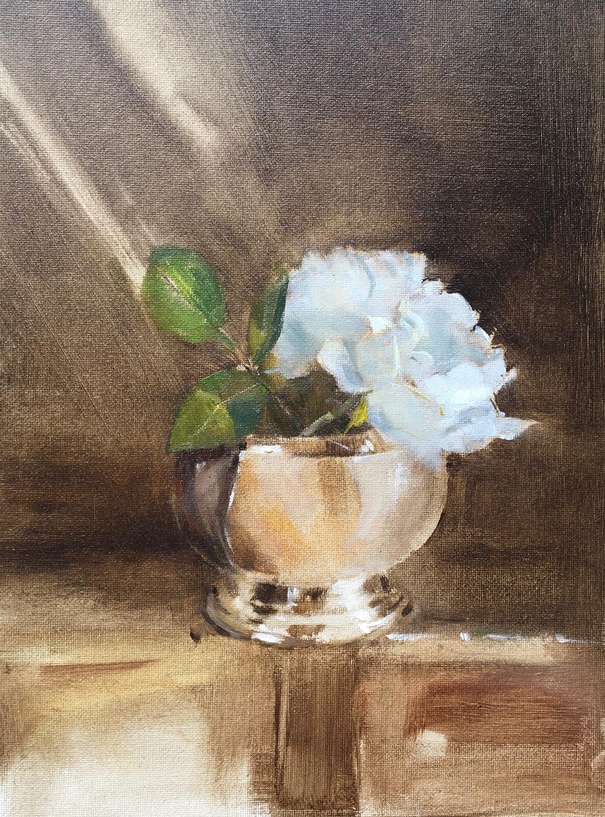 Last Weathered White Rose.