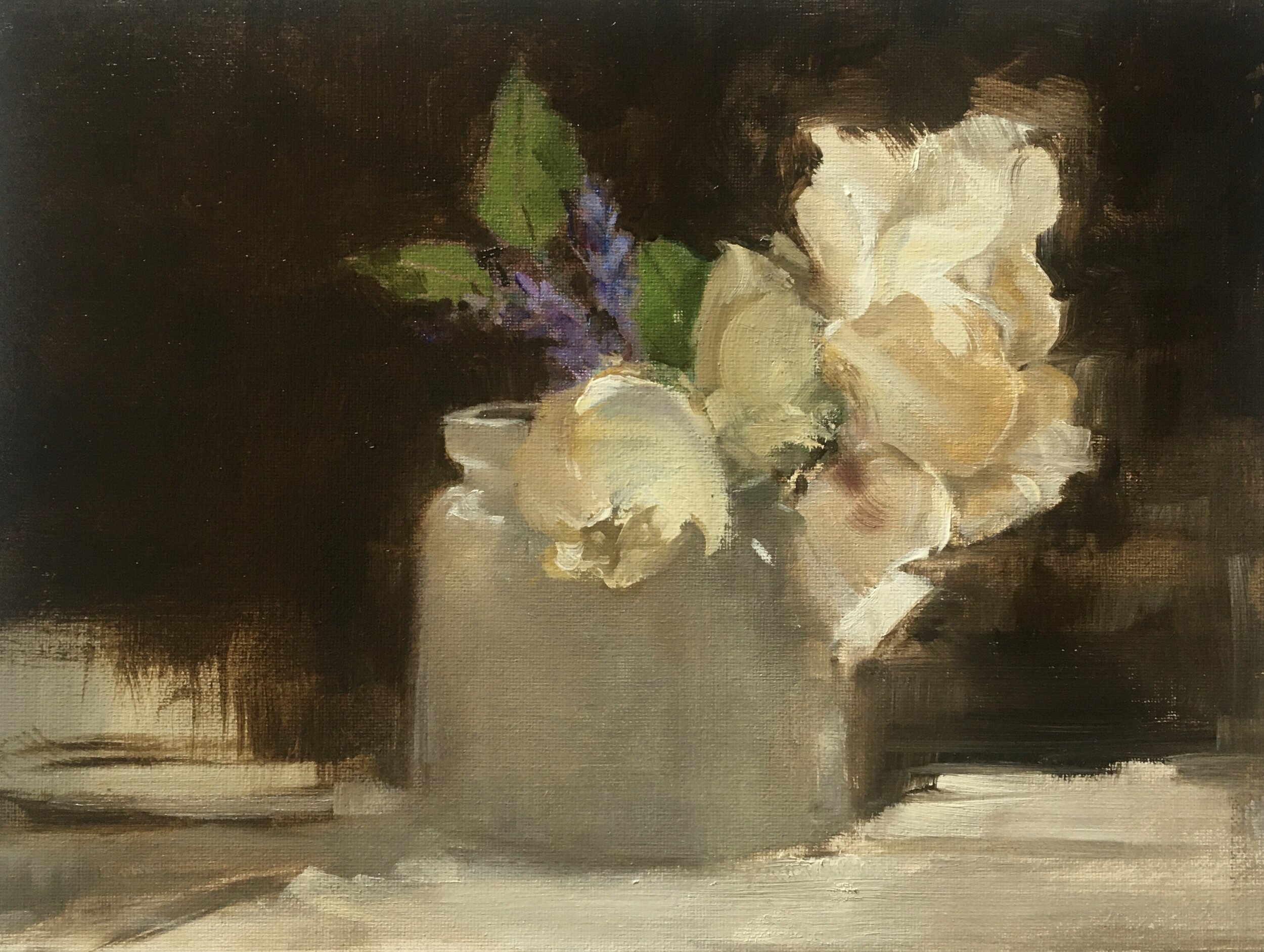 Cream and Lavender in a Fading Light