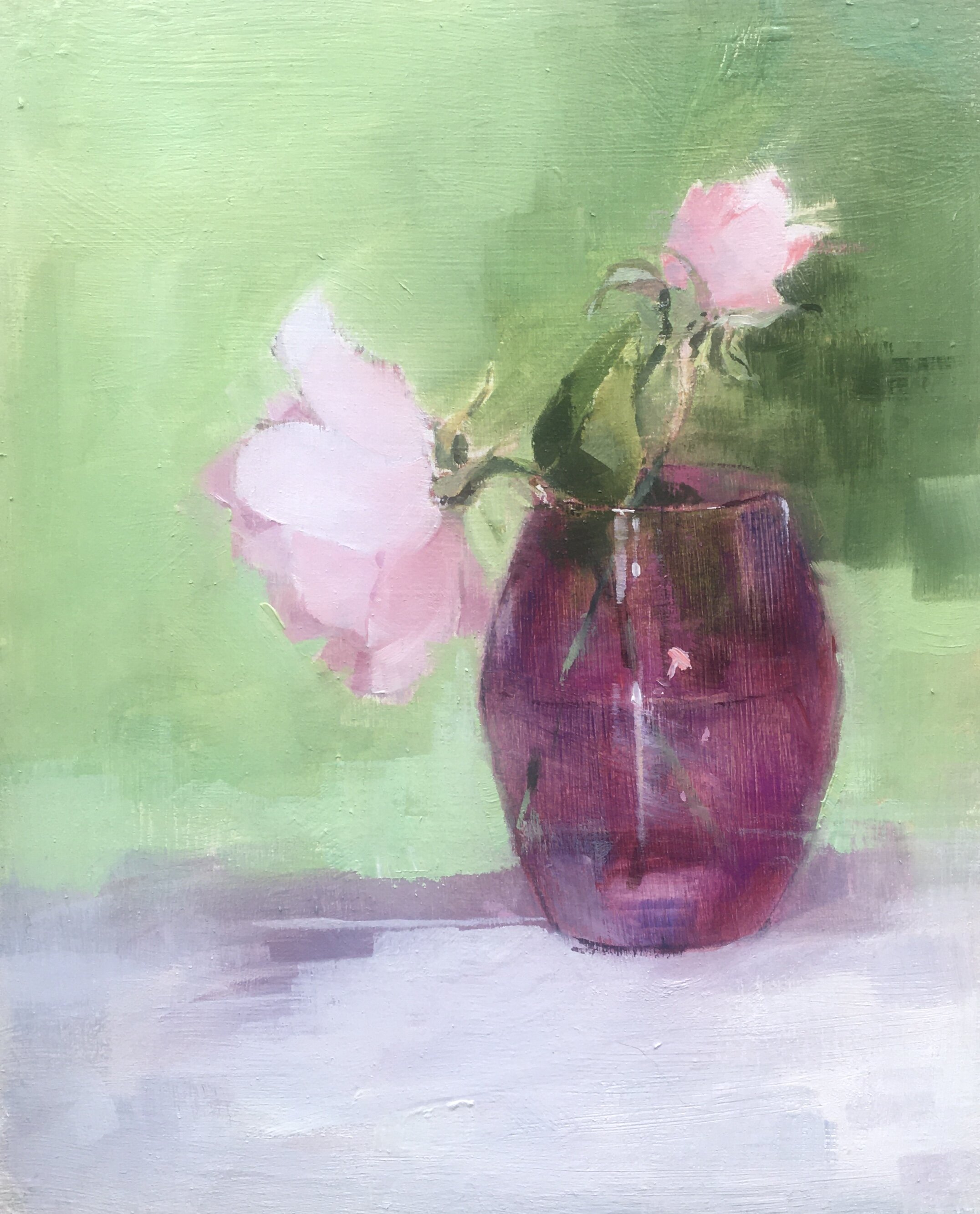 Generous gardener in a tinted Glass