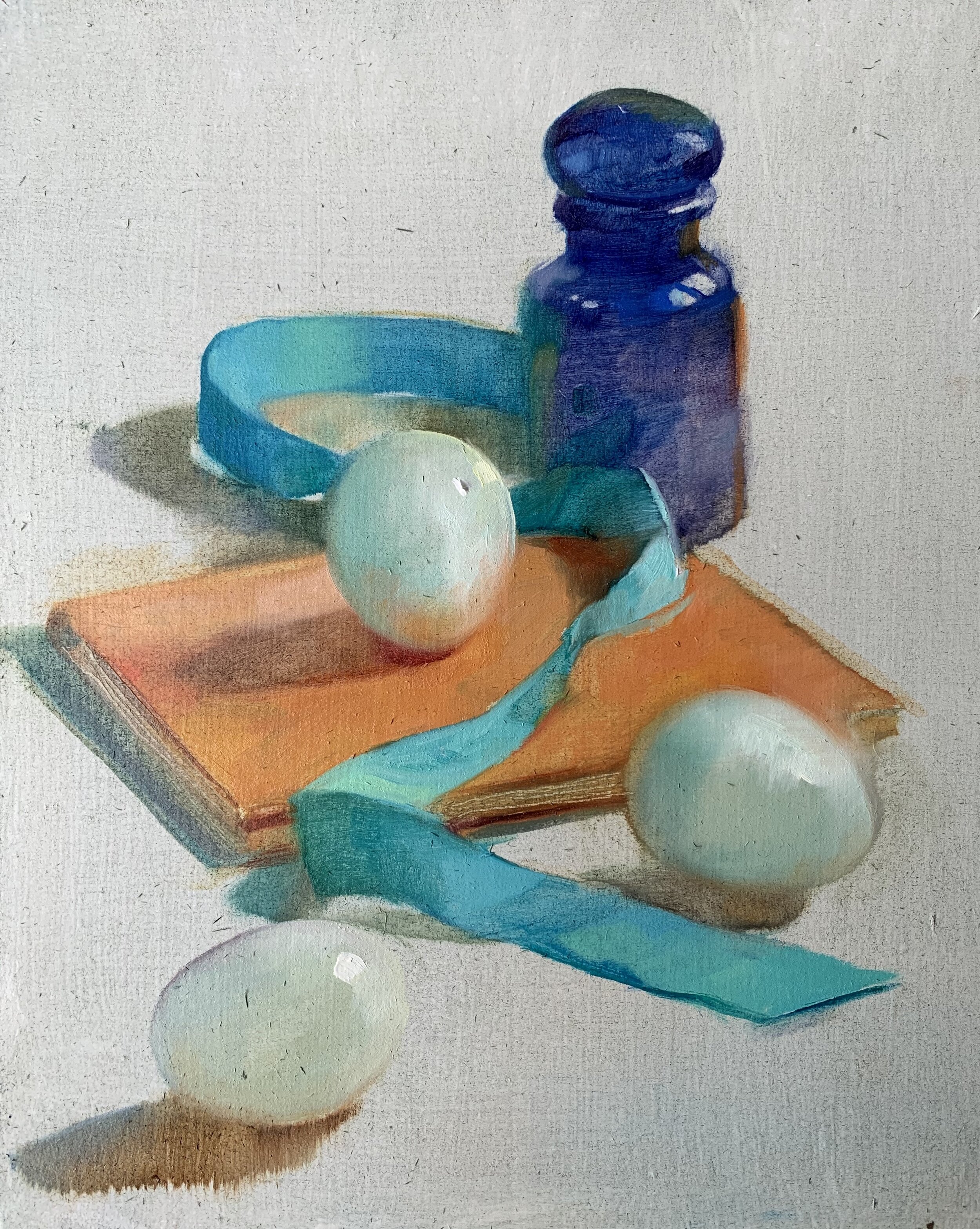 Blue, Orange and Green.