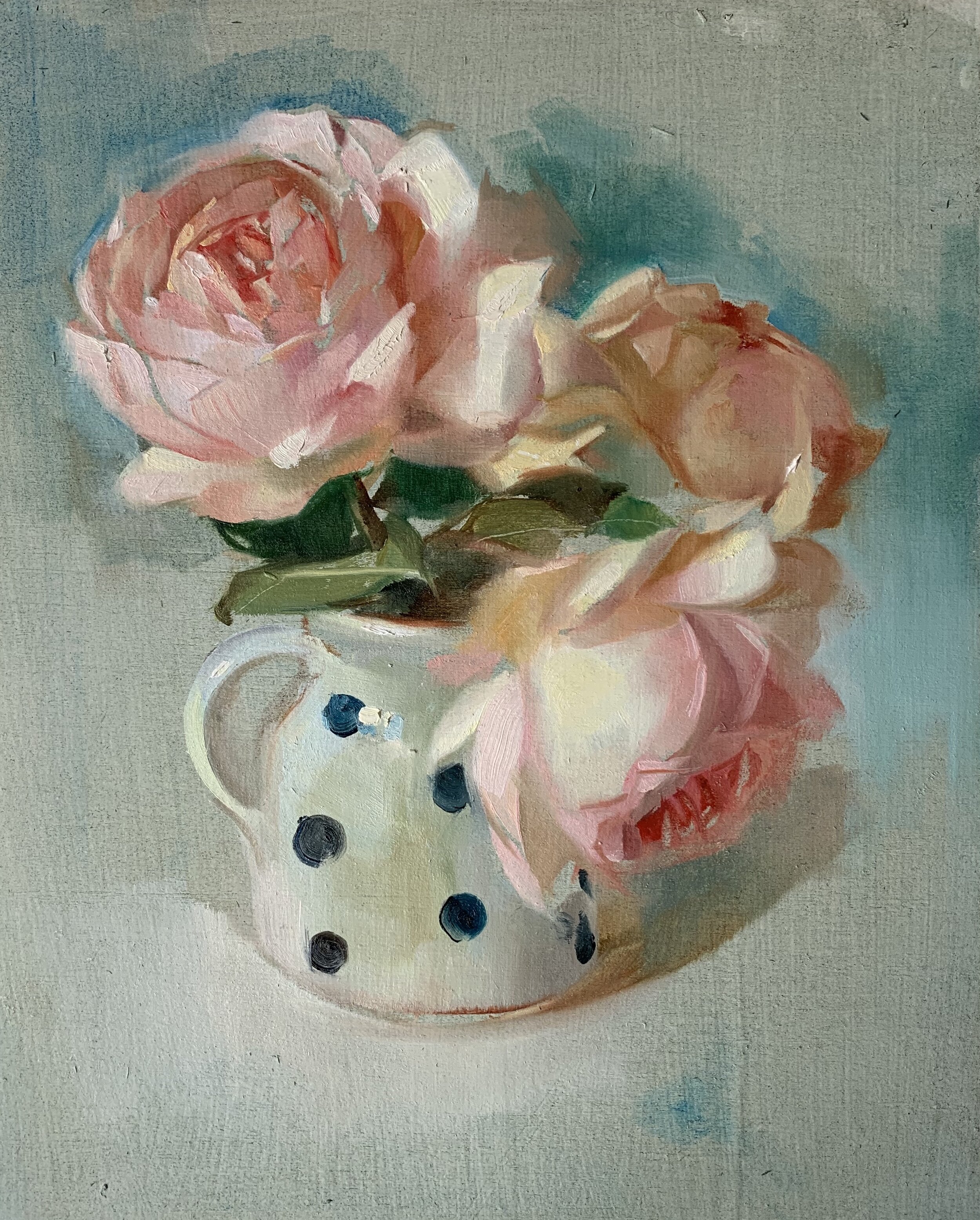 The Spotted Jug and Autumn Roses.