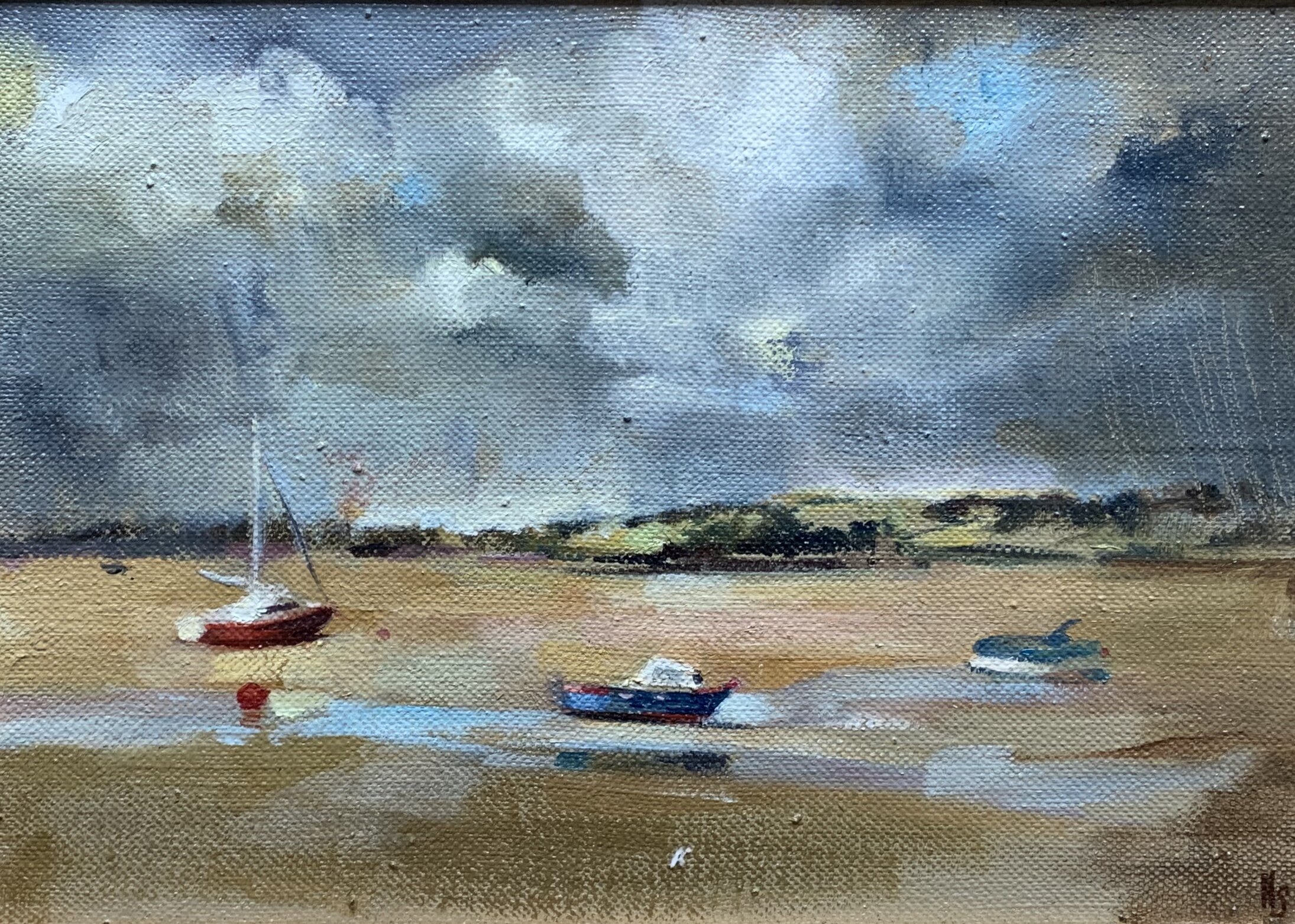 The Boats at Low Tide.