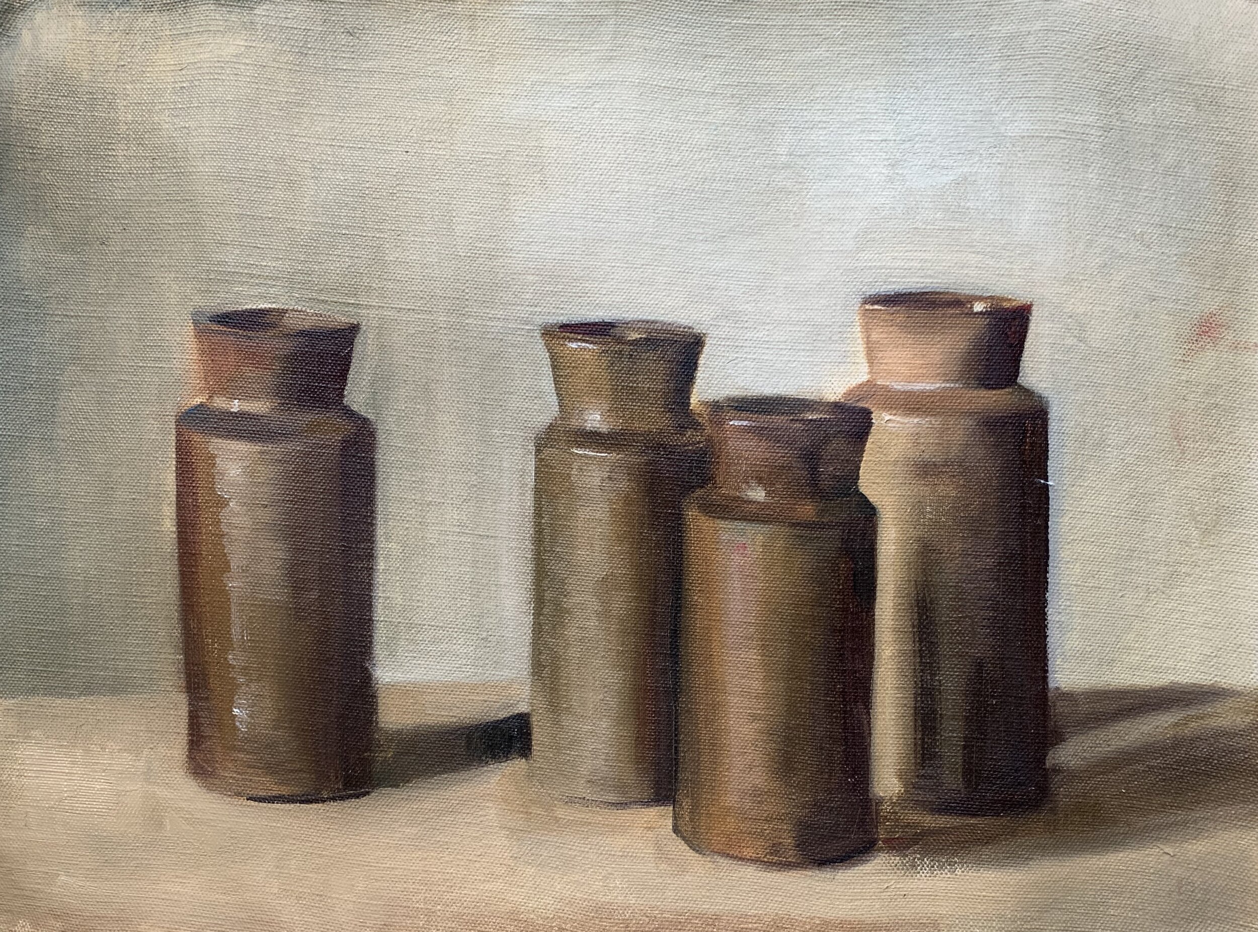 The Earthenware Bottles. (Studio find)