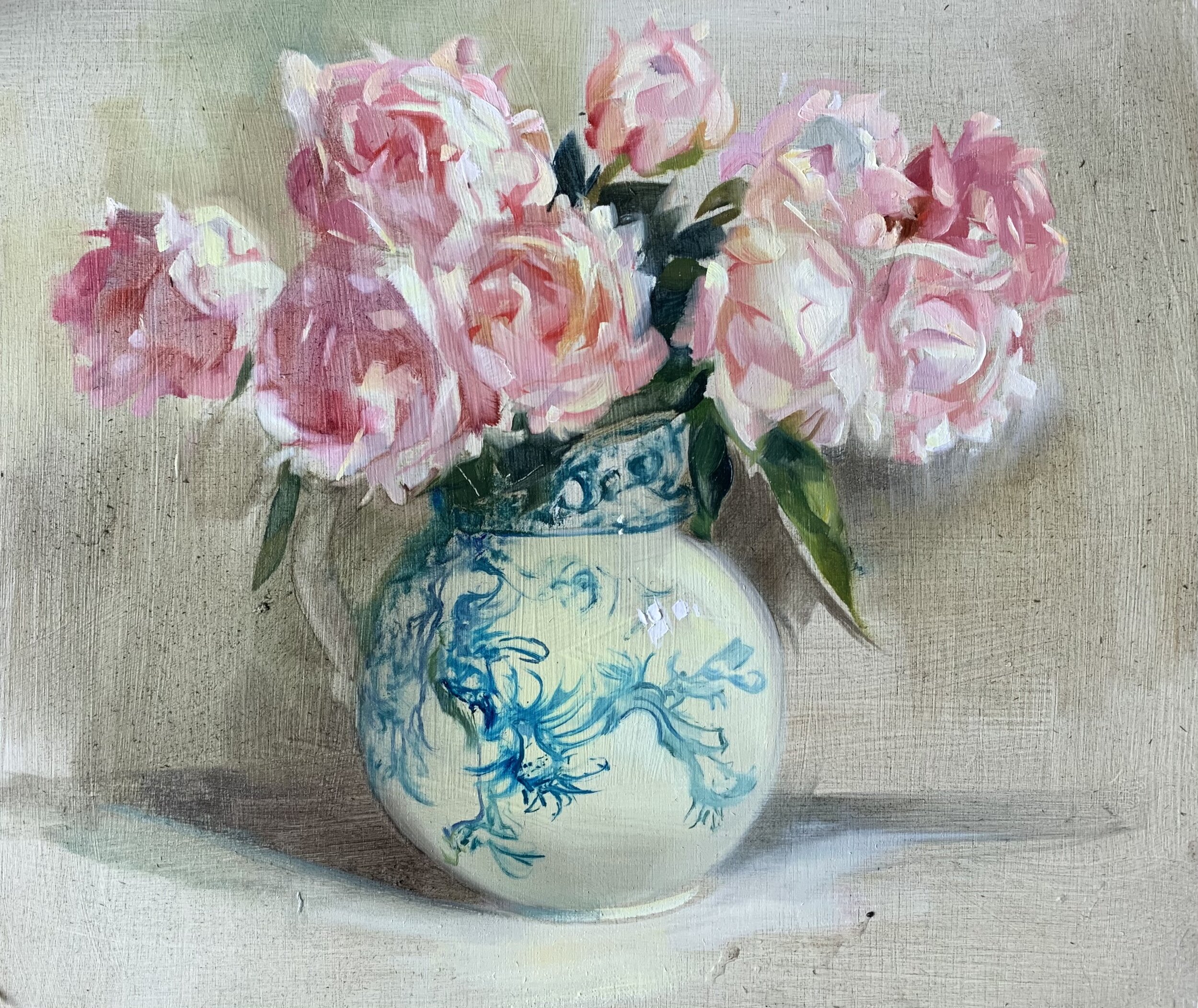 Sketch for the Peonies (and a teacup)