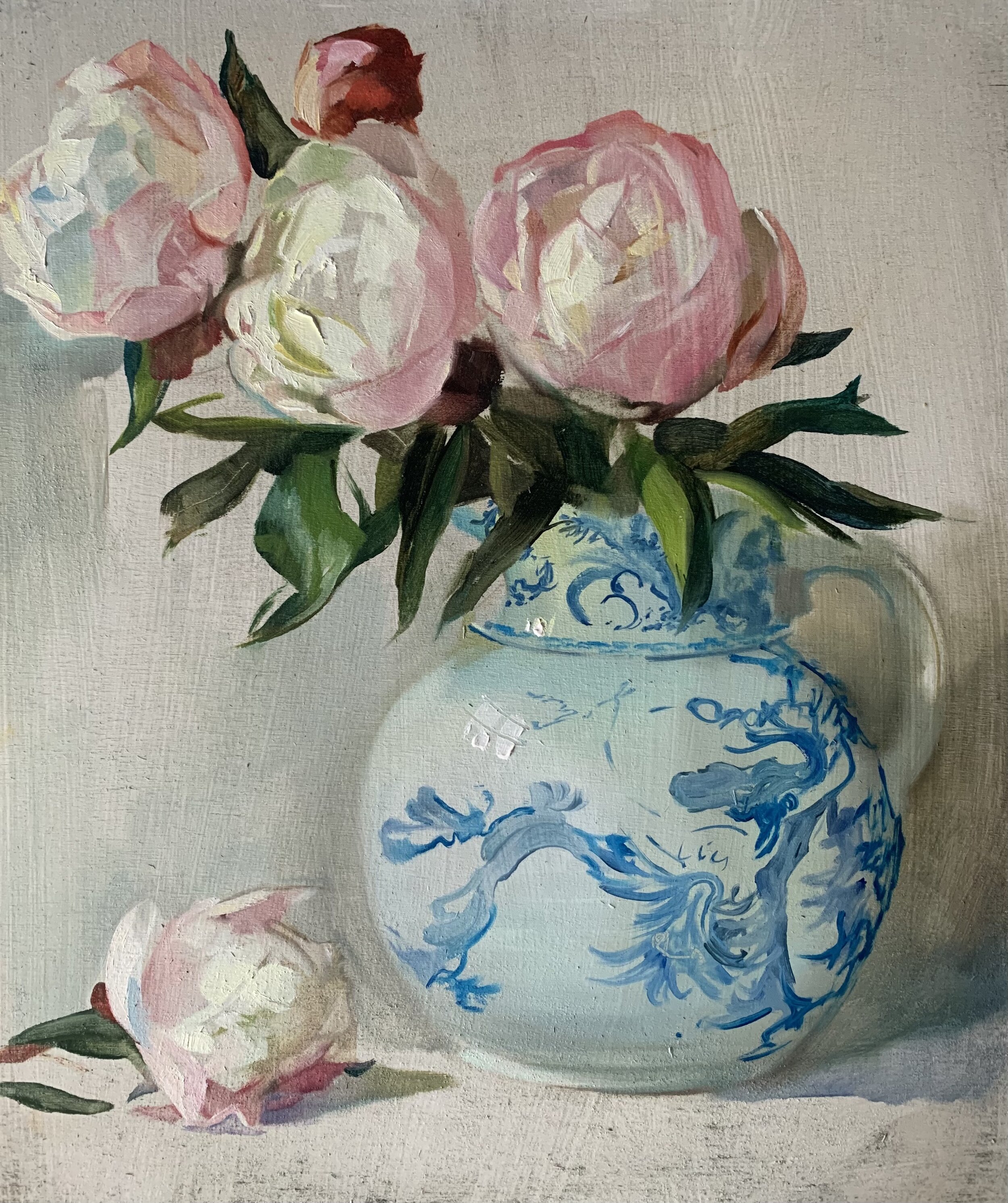 Peonies in Strong Light.