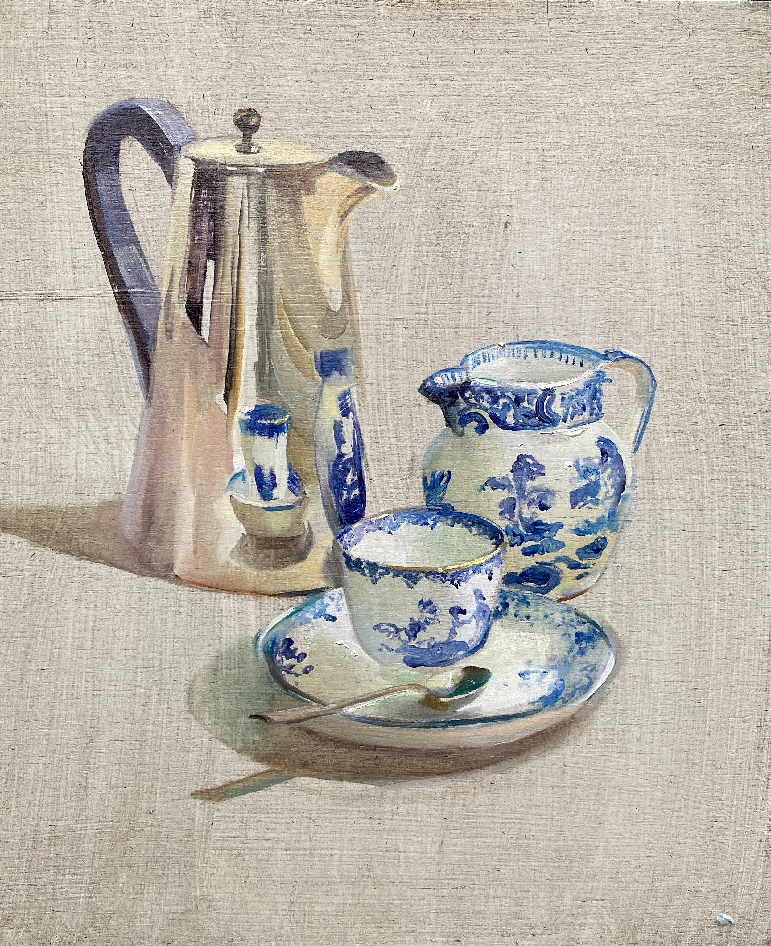 Tea with the Silver Teapot. (In support of the Artist Support Pledge)