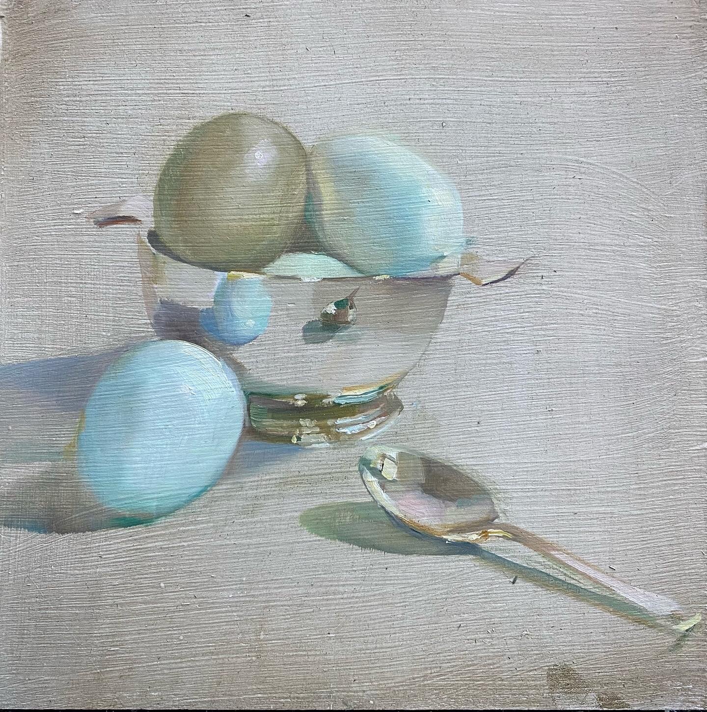 Eggs in a Silver Pot