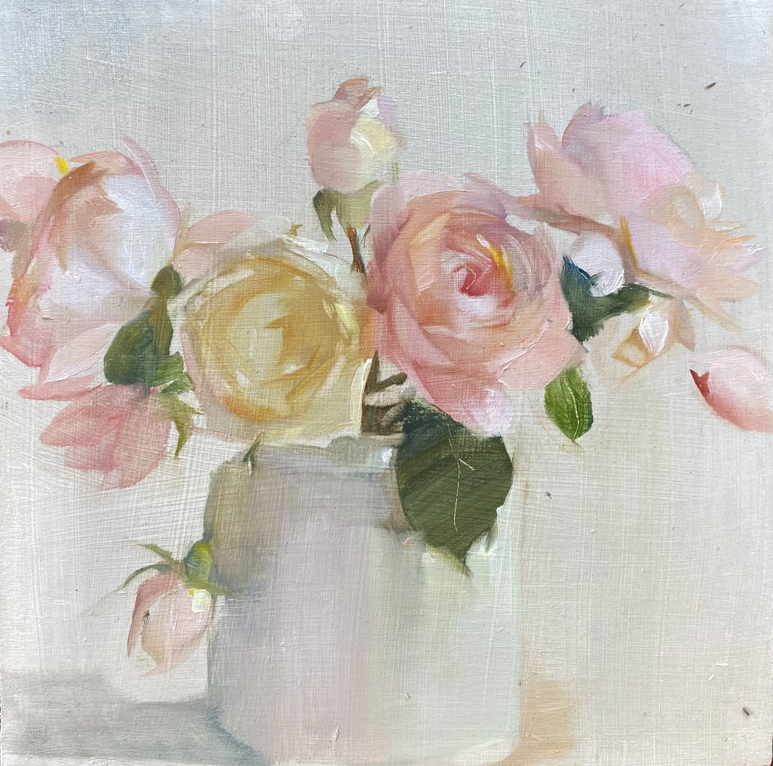 Yellows and Pinks in the Mustard Pot.