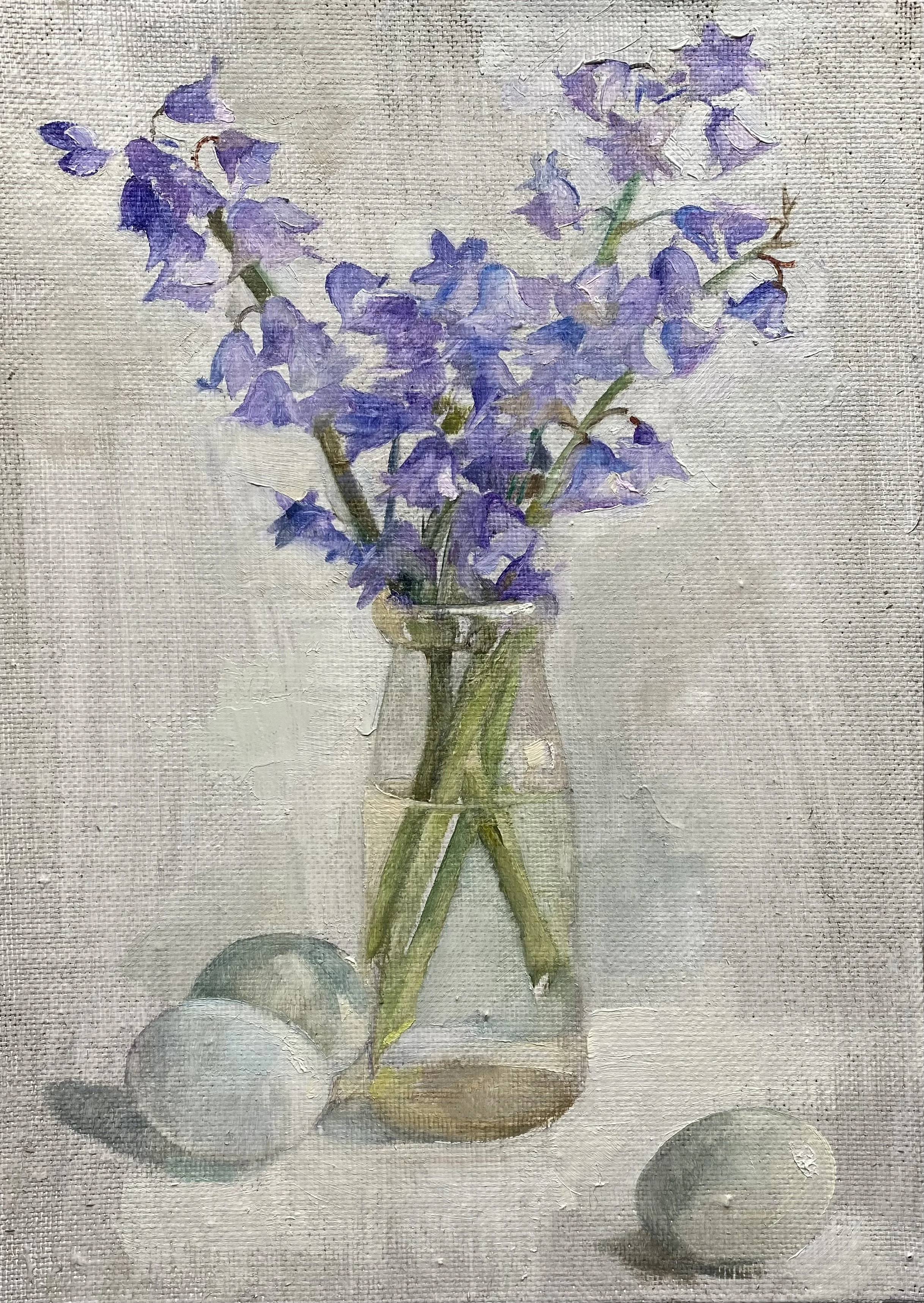 Bluebells in the Milk Bottle.