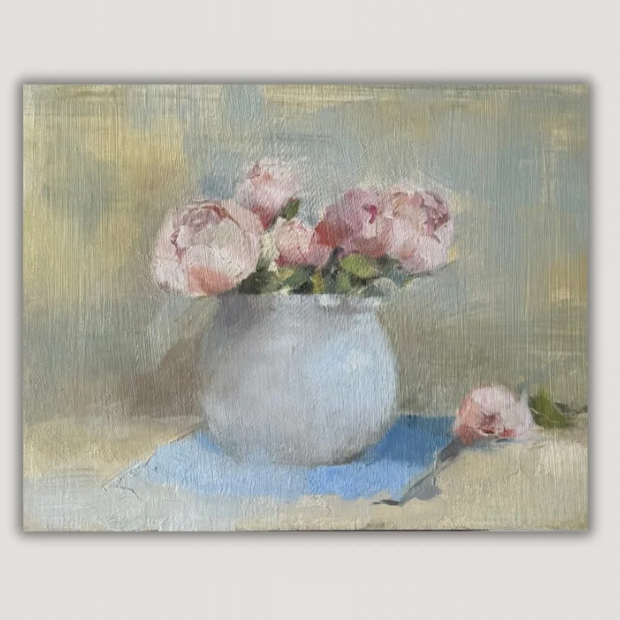 Some Generous Gardener by jeffy.

Available.
9.5x7 inches.
Oil on Linen Board.
Link in Bio.

#generousgardener #rosepainting #roses #presentideas #contemporaryart