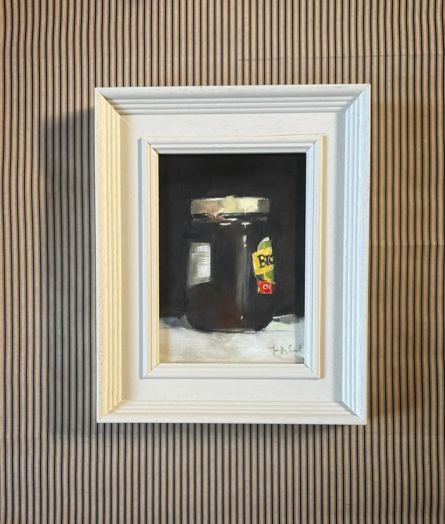 A Tasty Accompaniment by Jeffy.

Available.
Oil on Canvas Board. 
6 x 8 inches. &pound;195. 
Link in bio.

#branston #picklelover #contemporaryartwork #kitchenart #presentideas